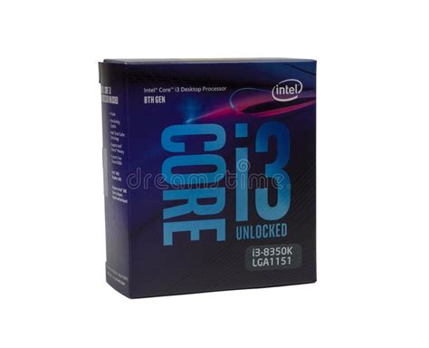 Intel Core I3 Desktop Processor 8th Gen In Box On White Background
