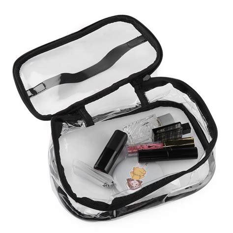 Multi Function Waterproof Cosmetic Bag Clear Pvc Travel Zipper Wash