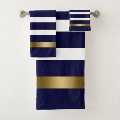 Ten pieces towels bath sheets egyptian cotton toweling. Laurel & monogram on navy blue & white striped bath towel ...