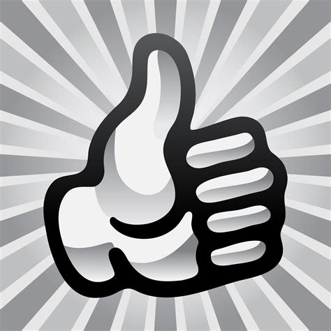 Cartoon Hand Making Positive Thumbs Up Gesture 553873 Vector Art At