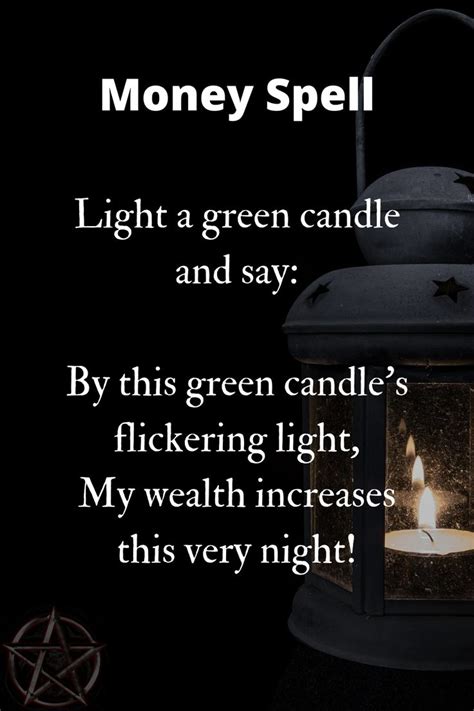 Green Candle Money Spell In 2020 Money Spells Wiccan Spell Book