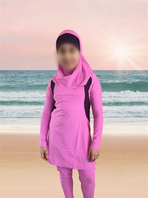 Kinder Badeanzug Sebu Rosa Burkini Badeanzüge Halal Markt