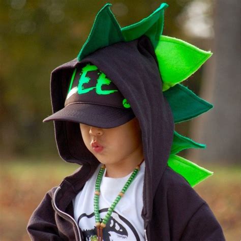 Green Dinosaur Hoodie Toddler Dinosaur Costume Boy Spike Shirt Dino