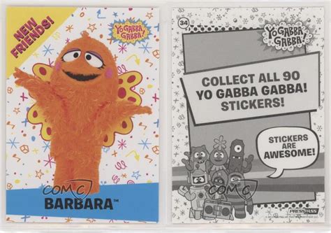 2012 press pass yo gabba gabba stickers barbara 34 0b5 ebay