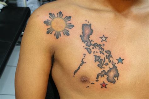Philippine Map Tattoo Design