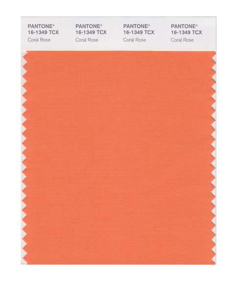 Pantone Smart Color Swatch Card 16 1349 Tcx Coral Rose Columbia Omni
