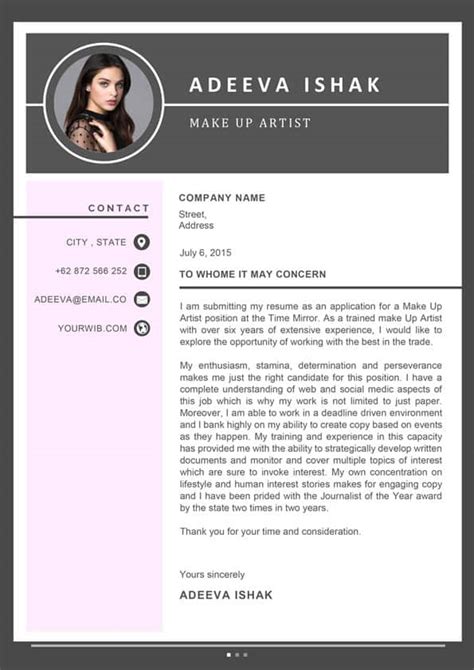 Check spelling or type a new query. Artist Cover Letter - Downloadable Cover Letter Template