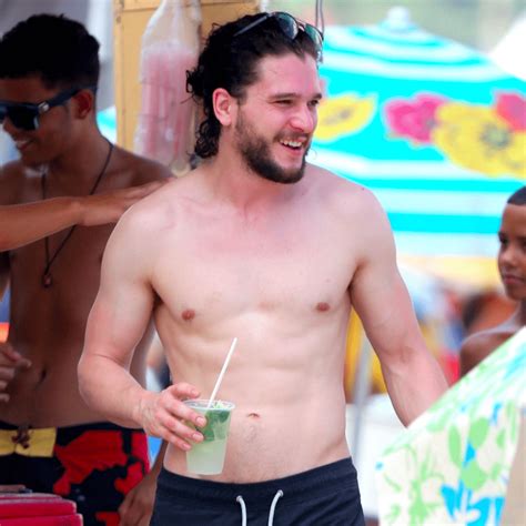 Kit Harington Shirtless On The Beach In Brazil Pictures POPSUGAR