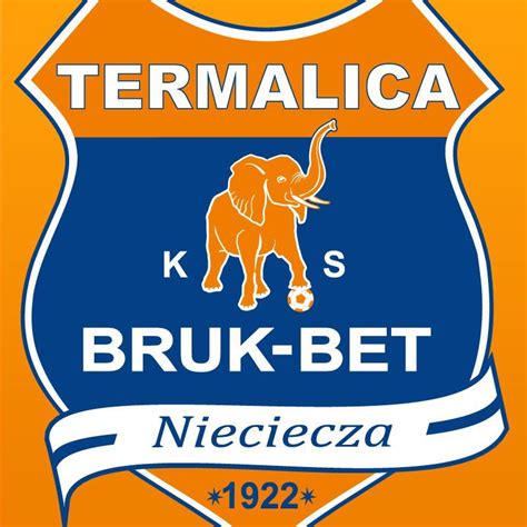 Spieltag) mit torschützen, aufstellungen, wechseln, gelben und roten karten. Termalica Bruk-Bet Nieciecza of Poland crest. | Football ...