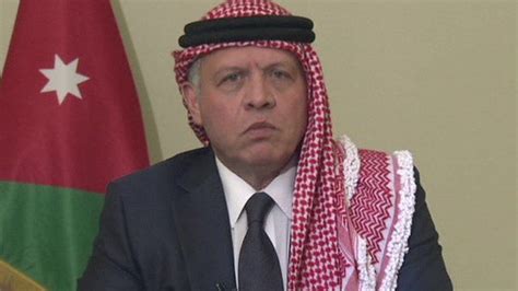 Jordan King Abdullah We Must Stand Together Bbc News