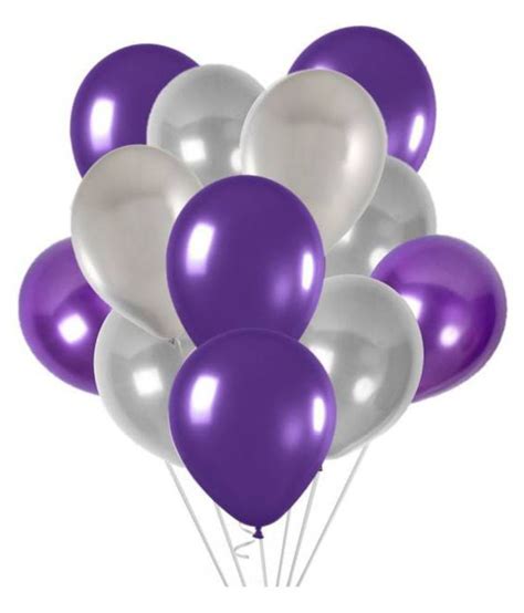 Party Balloons Silver And Purple Metallic Hd For Birthday