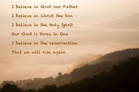 I Believe In God Our Father This I Believe The Creed