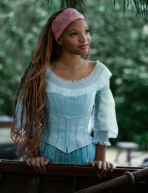 Why Halle Bailey Doesnt Wear A Shell Bra In “the Little Mermaid”