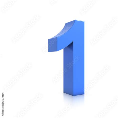 3d Blue Number 1 Stock Photo And Royalty Free Images On