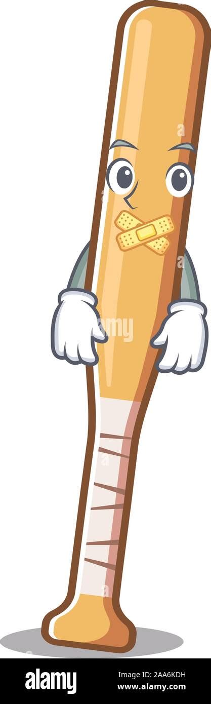 Cartoon Baseball Bat With The Silent Character Stock Vector Image And Art Alamy