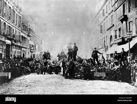 The Paris Commune Barricade 1871 France Coll Jacques Chevallier