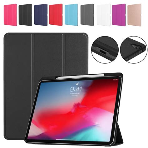 Smart Magnetic Case For New Ipad Pro 11 2018 Release Pu Leather Trifold