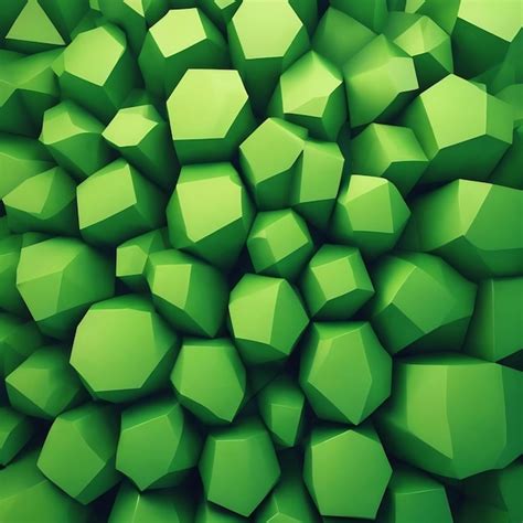 Premium Ai Image Abstract Green Background Of Voronoi Diagram 3d Render