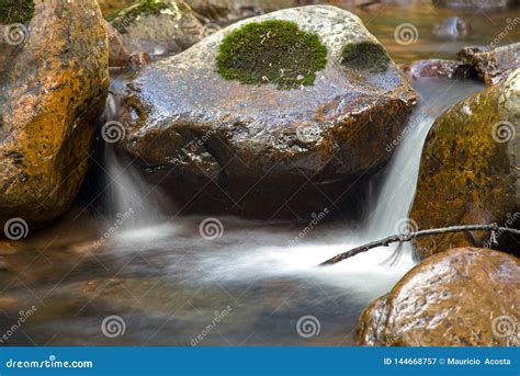 Stream Of Water Running Through Rocks Stock Image Image Of Outdoors