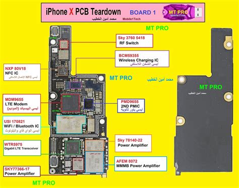 Perhaps, iphone x schematics will be published in future. iPhone X PCB Teardown - Mobile1tech Blog