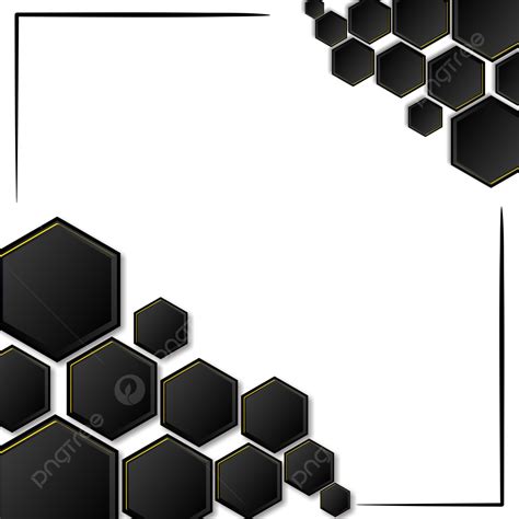 Vektor Png Image Hexagonal Element Background Vektor Hexagonal Shape
