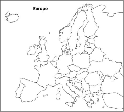 Nützlich während geographieunterricht das wissen über die formen der grenzen europas zu überprüfen. Europe Map Coloring Pages - Coloring Home