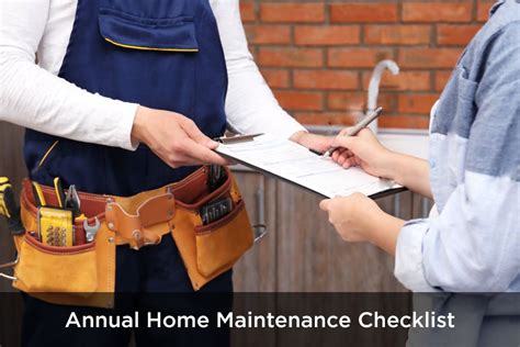 Annual Home Maintenance Checklist Best Maintenance Company Dubai