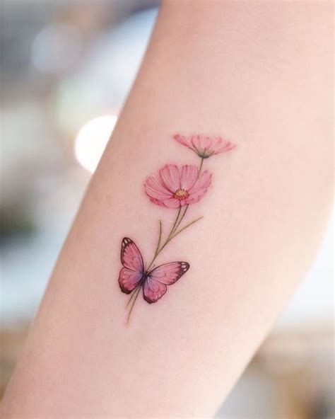 15 Small And Simple Butterfly Tattoo Ideas Brighter Craft Flower
