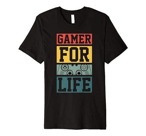 Gamer For Life Retro Video Game Controller Cool Gamer T