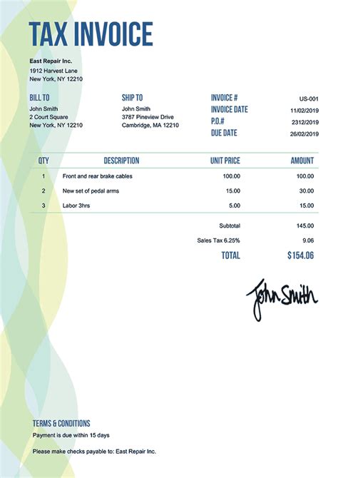 Tax Invoice Templates Quickly Create Free Tax Invoices