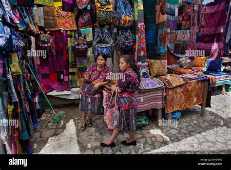 Traditional Handwoven Mayan Textile Guatemala Stock Photo Alamy