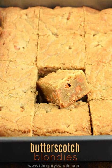 Butterscotch Blondies Shugary Sweets