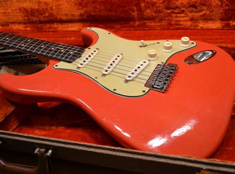 1964 Fender Stratocaster Fiesta Red L25165 Cescos Corner Guitars