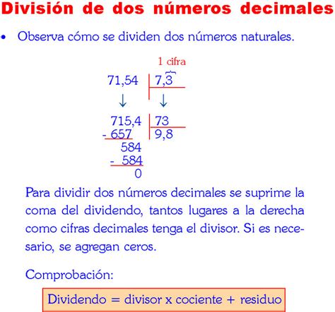 Division De Numeros Decimales Ejemplos Resueltos De Primaria Pdf 122