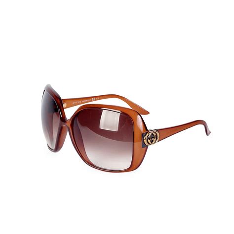 gucci oversized sunglasses gg3167 brown luxity
