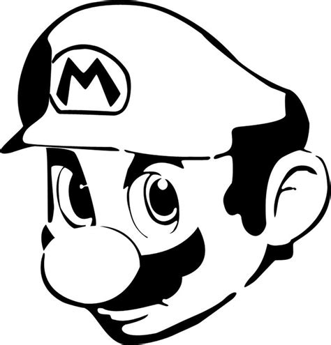 Mario Stencil Mario Bros Party Clipart Library