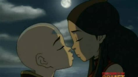 Avatar Aang And Katara Kiss Youtube