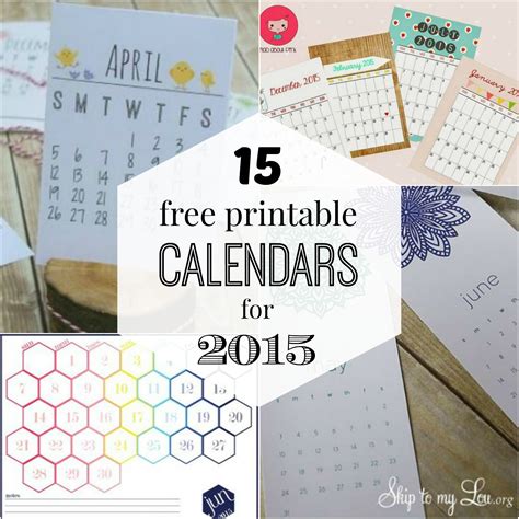 15 Free Printable Calendars For 2015 Organize And Decorate Everything
