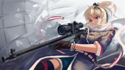 Girls Frontline Girl Sv 98 Sniper Rifle 4k 5k Hd Games Wallpapers Hd