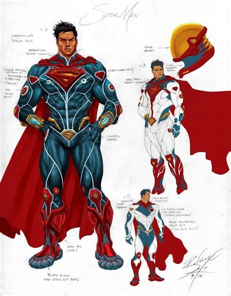 Krytonian Space Suit 748×960 Superhero Comic Superman Art