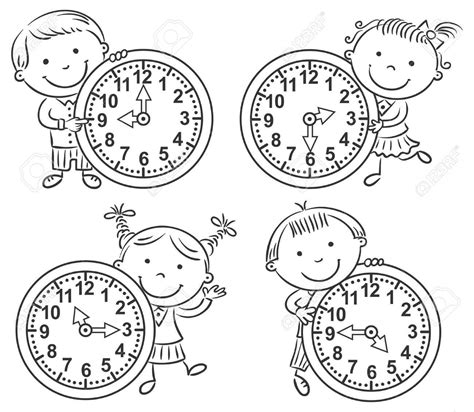 Circle Time Clipart Black And White 14 Free Cliparts Download Images