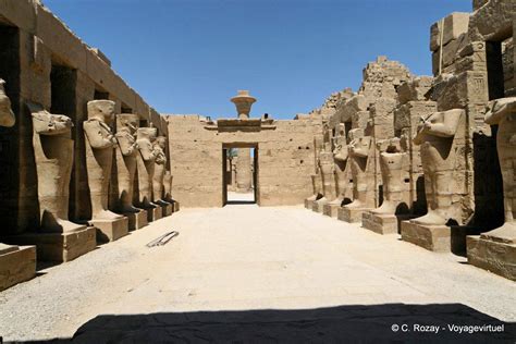 Tempel Von Ramses Iii Karnak Ägypten