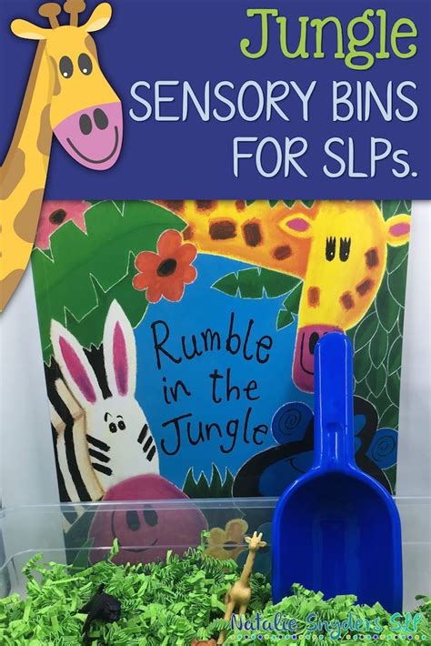 Natalie Snyders SLP Safari Themed Sensory Bin For Speech Language Therapy Safari Crafts