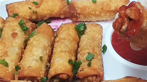 Chicken Spring Roll Recipe Spring Roll Chinese Recipecook With