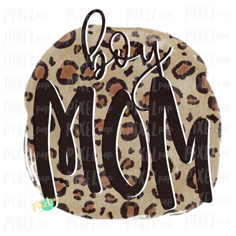 Babe Mom Leopard Watercolor Circle Sublimation Design PNG Hand Drawn PNG Sublimation PNG