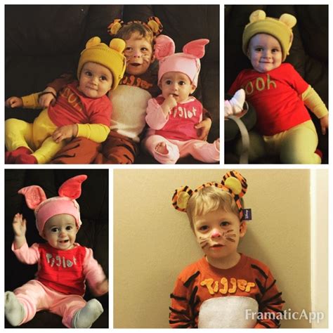 Pooh Piglet And Tigger Homemade Kids Costumes Piglet Halloween
