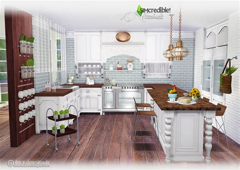 Sims 4 kitchen decor cc is the most browsed search of the month. My Sims 4 Blog: Hacienda Kitchen Set by Simcredible Designs