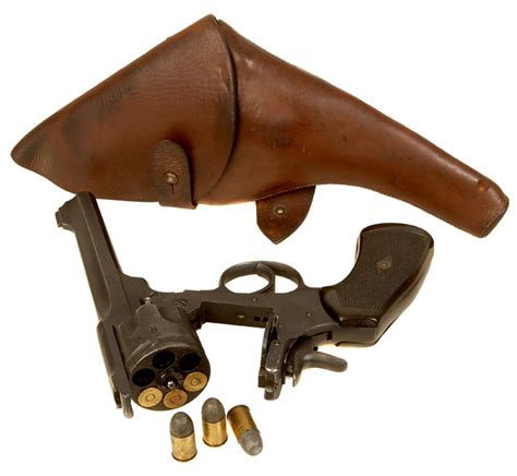 A Superb Deactivated Old Spec Wwii Issued Enfield Mk6 455 Revolver