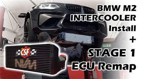 Bmw M2 Intercooler Install Stage 1 Ecu Tuning On The Dyno N55 Youtube