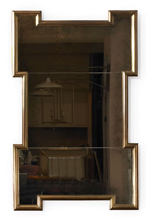 Julian Chichester Hennessey Mirror An Architectural Brass Or Nickel